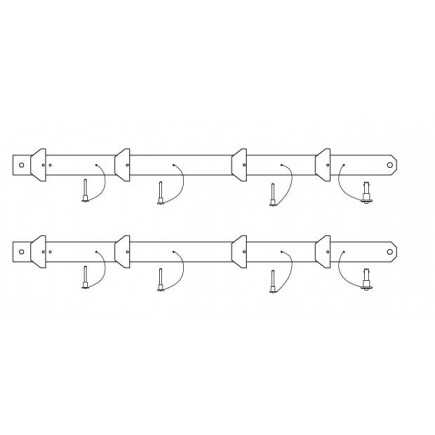 KV2 Audio Flybar 0003 Simple VHD Bass Arm Ramiona do podwieszania subwooferów VHD